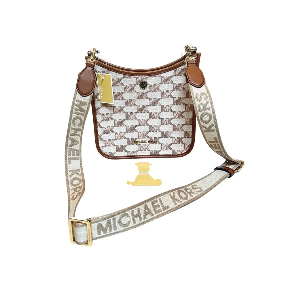 Michael Kors Briley Small Messenger Crossbody Bag MK Logo Lugg Multi 35S2G7BM1J - Picture 2 of 14